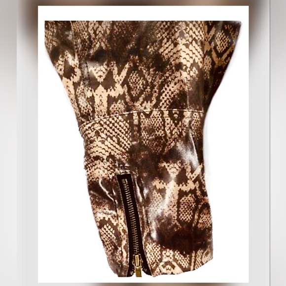 New with Tags Universe Wonder Woman 1984 Snake Print Crop Motto Jacket Size 3XL - Picture 6 of 11